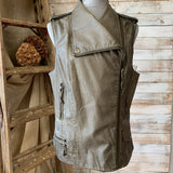 Faux Leather Vest