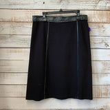 Leather Trim Skirt