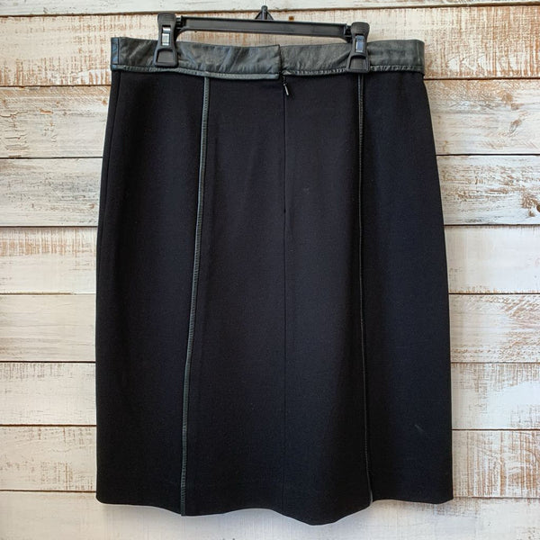 Leather Trim Skirt