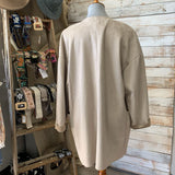 NEW Suede Open Front Long