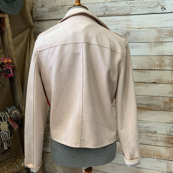 NEW Faux Suede Open Front