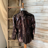 2 Piece Sequined Tank and Blazer Set