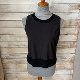 Sleeveless Crop Knit Crew Neck