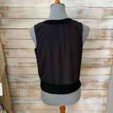 Sleeveless Crop Knit Crew Neck
