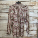LS Print V Neck
