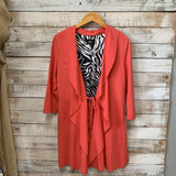 *3/4 Sleeve Tie Front