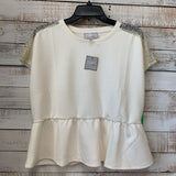 *NEW Bead Pearl Embellished SS Top