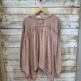 Ribbed LS Blouse
