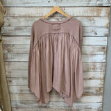 Ribbed LS Blouse