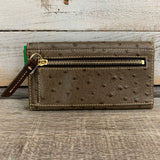 Ostrich Flap Wallet