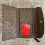 Ostrich Flap Wallet