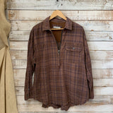 Corduroy Plaid LS