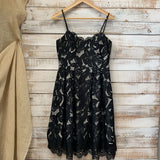 Spaghetti Strap Lace Overlay Dress