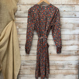 LS Botanical Print Belted Dress