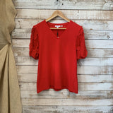 NEW Heart Sleeve V Neck SS 2