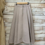 NEW Pleated Side Zip Skirt