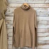 LS Merino Wool Blend Turtle Neck Pullover