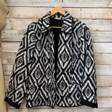 LS Geometric Print Open Front 2