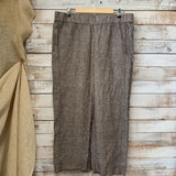 Wideleg Linen Blend Pant