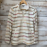 LS Watercolor Striped 1/2 Zip