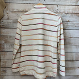 LS Watercolor Striped 1/2 Zip