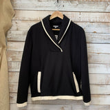 NEW Nylon Trim Knit Pullover