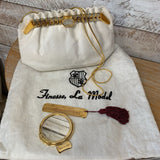 Snake Embossed Evening Bag