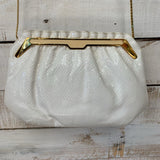 Snake Embossed Evening Bag