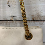 Vintage Leather Chain Strap Tote