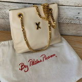 Vintage Leather Chain Strap Tote