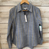 NEW Stripe V Neck LS Size 0.5