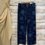 NEW Floral Print Wide Leg Denims 2