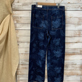 NEW Floral Print Wide Leg Denims 2