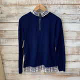 LS Print Accent Sweater