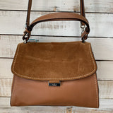Riley Suede Top Handle Crossbody Bag