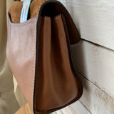 Riley Suede Top Handle Crossbody Bag