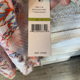 LS Smocked Waist and Wrist Hi Lo Floral Print Dress
