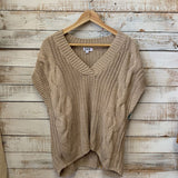 Sleeveless Cable Knit Sweater